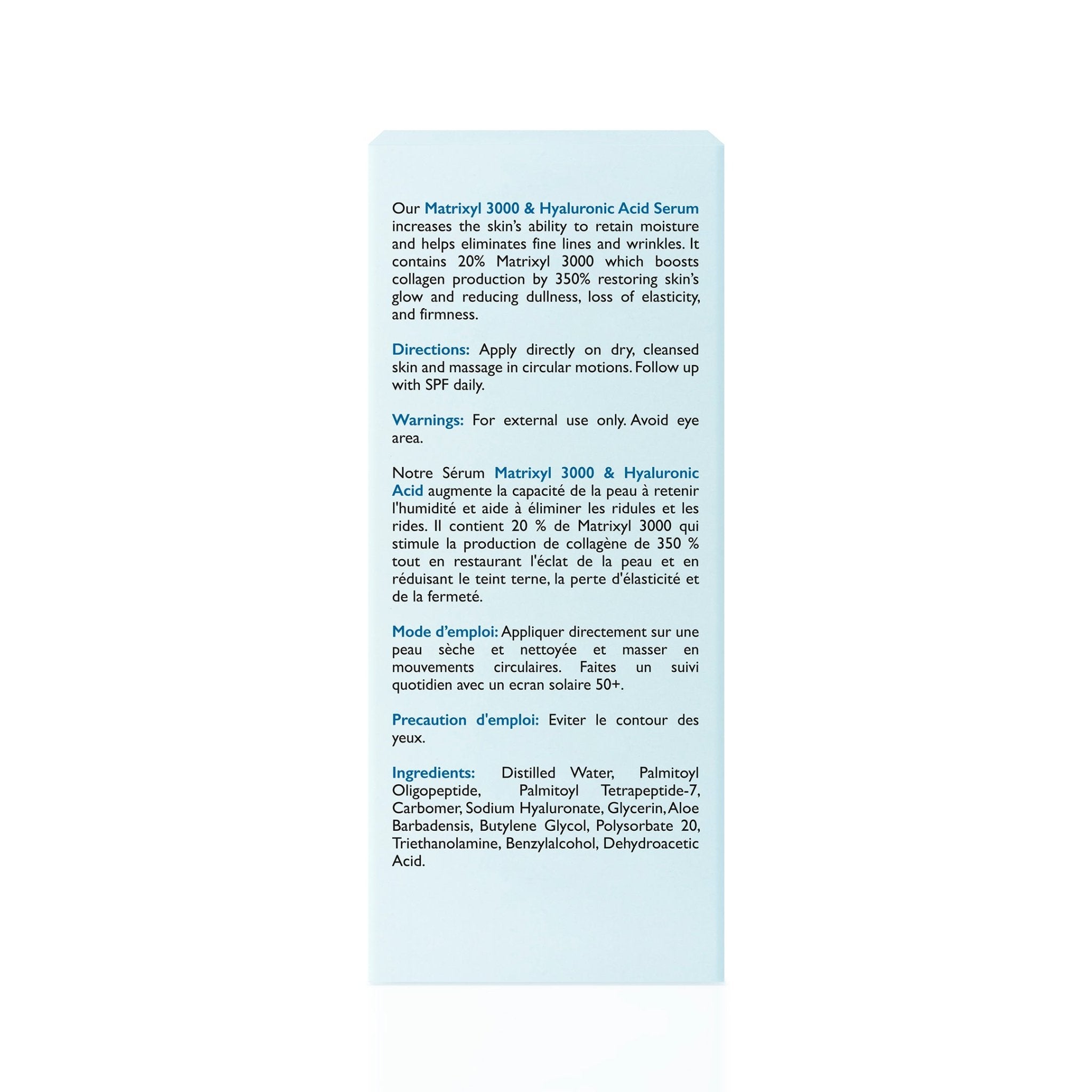 Omic+ Matrixyl 3000 & Hyaluronic Serum 30ml - omicskincare