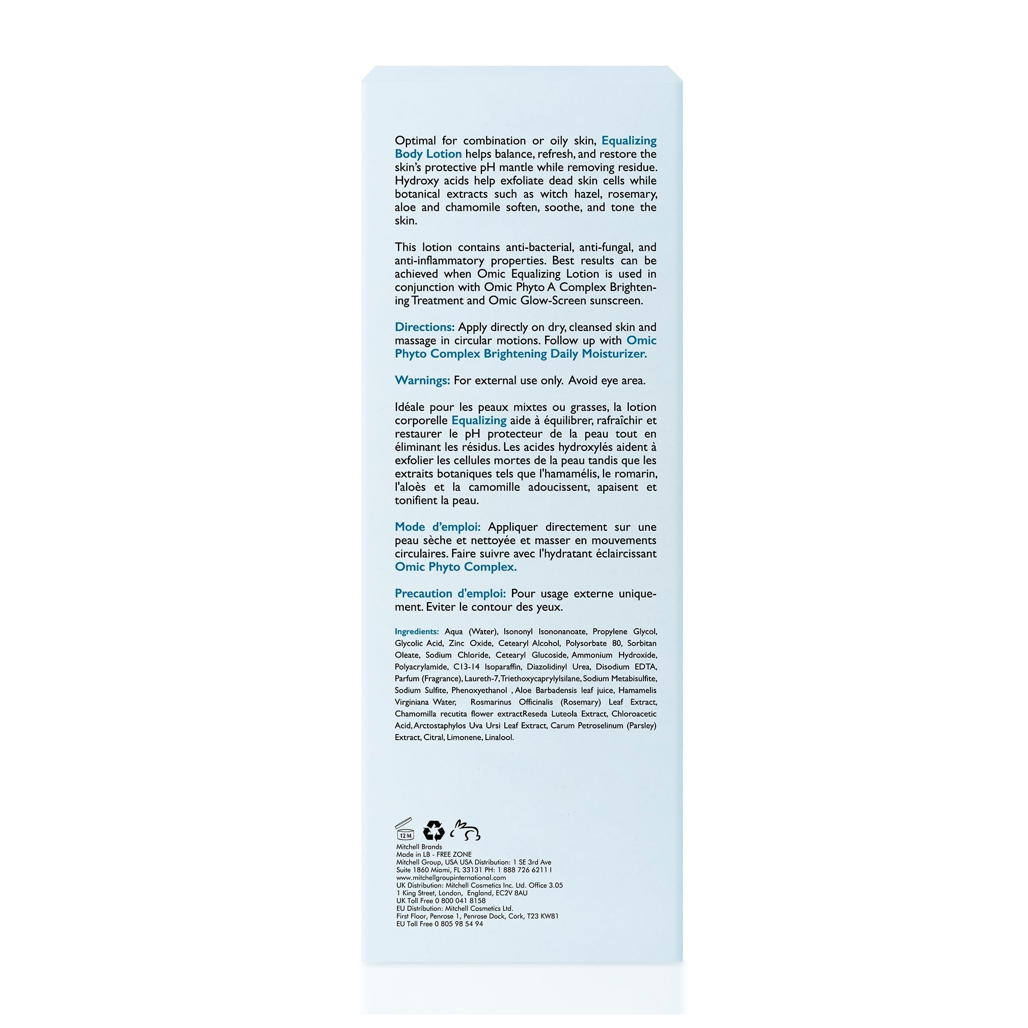 Omic+ Equalizing Lotion -400ml - Step 1 - omicskincare