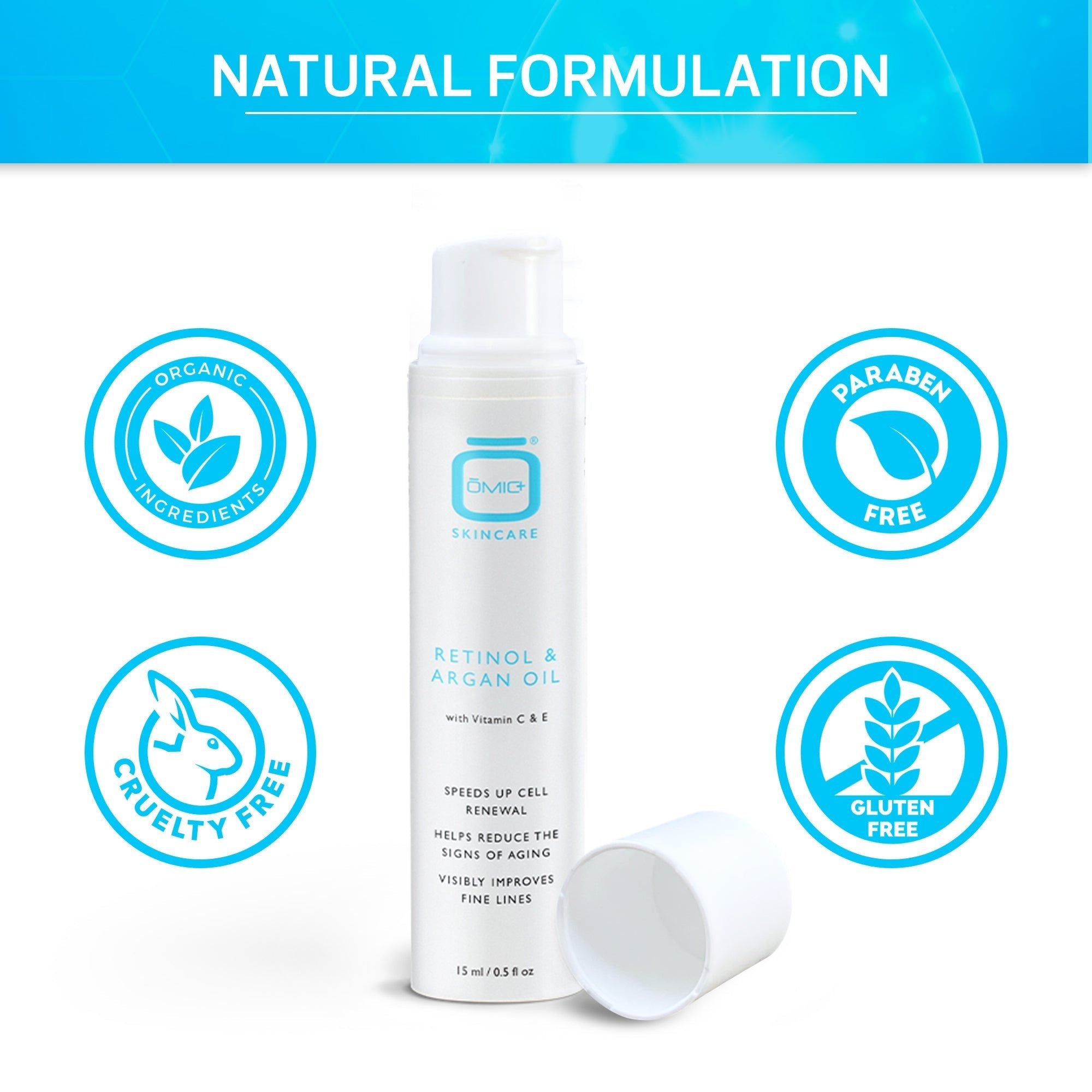 Omic+ Retinol & Argan Oil Eye Cream 15ml - omicskincare