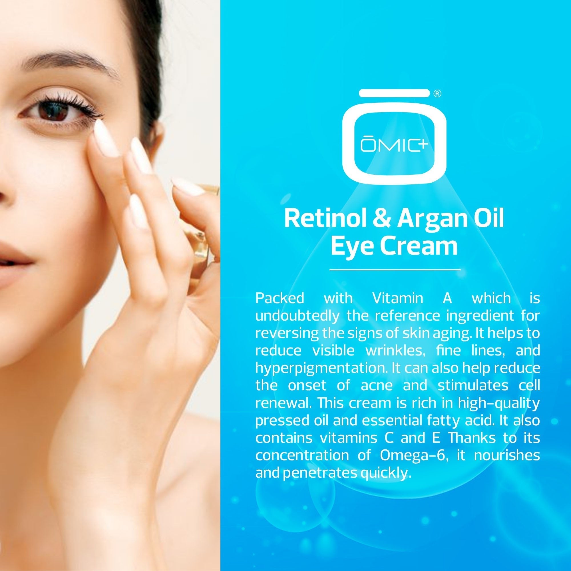 Omic+ Retinol & Argan Oil Eye Cream 15ml - omicskincare