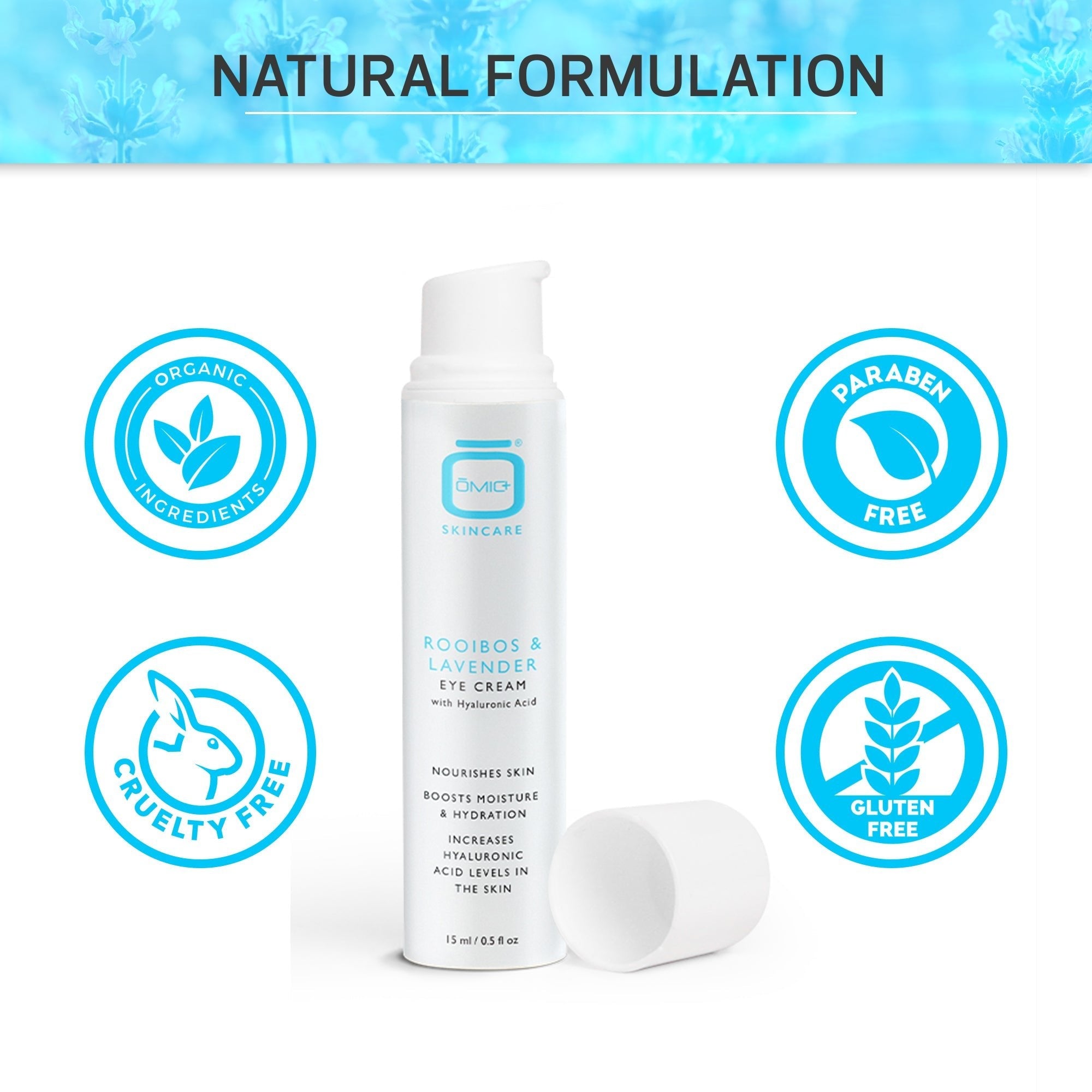 Omic+ Rooibos & Lavender Eye Cream 15ml - omicskincare