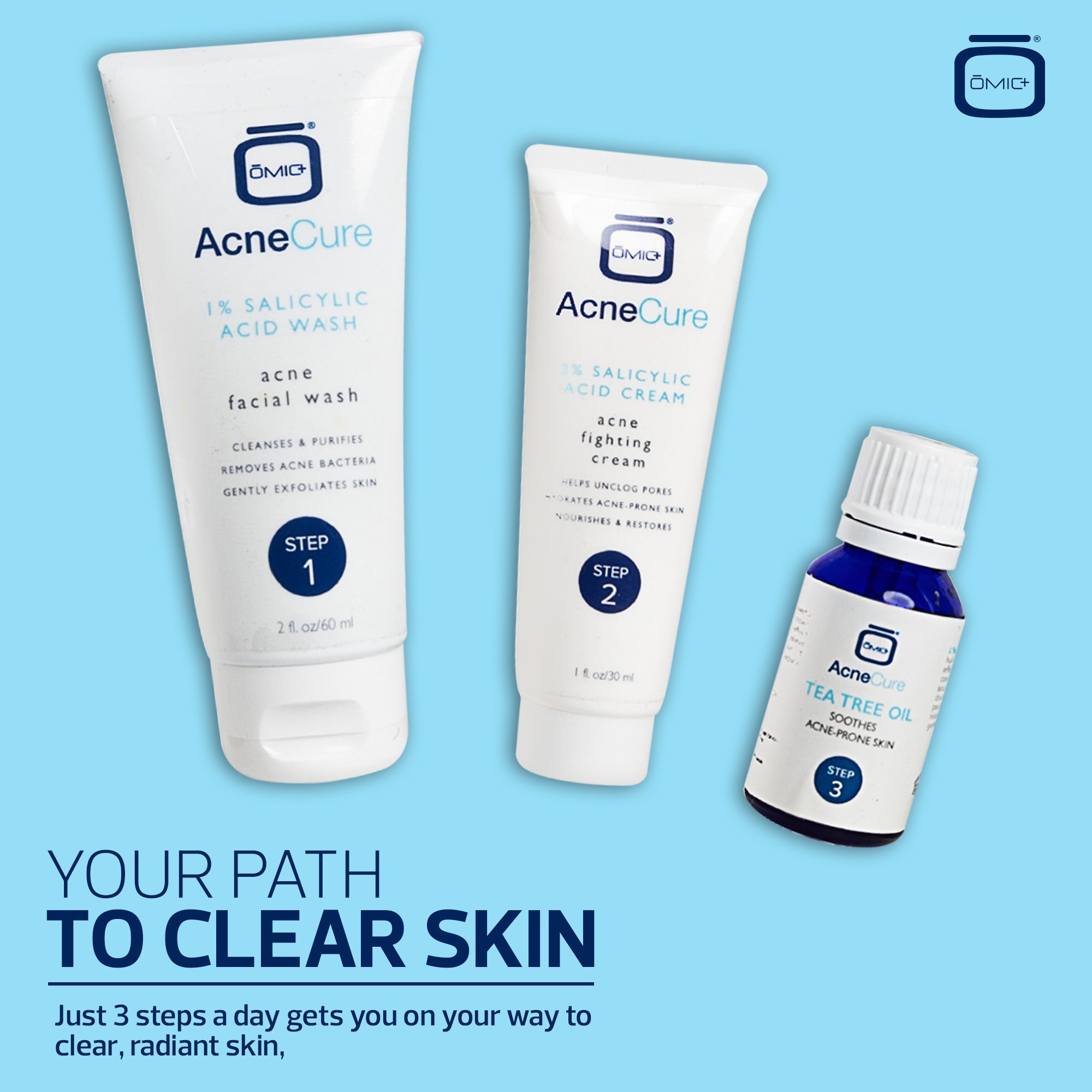 US Omic Acnecure 3-Step Even Tone Kit - omicskincare